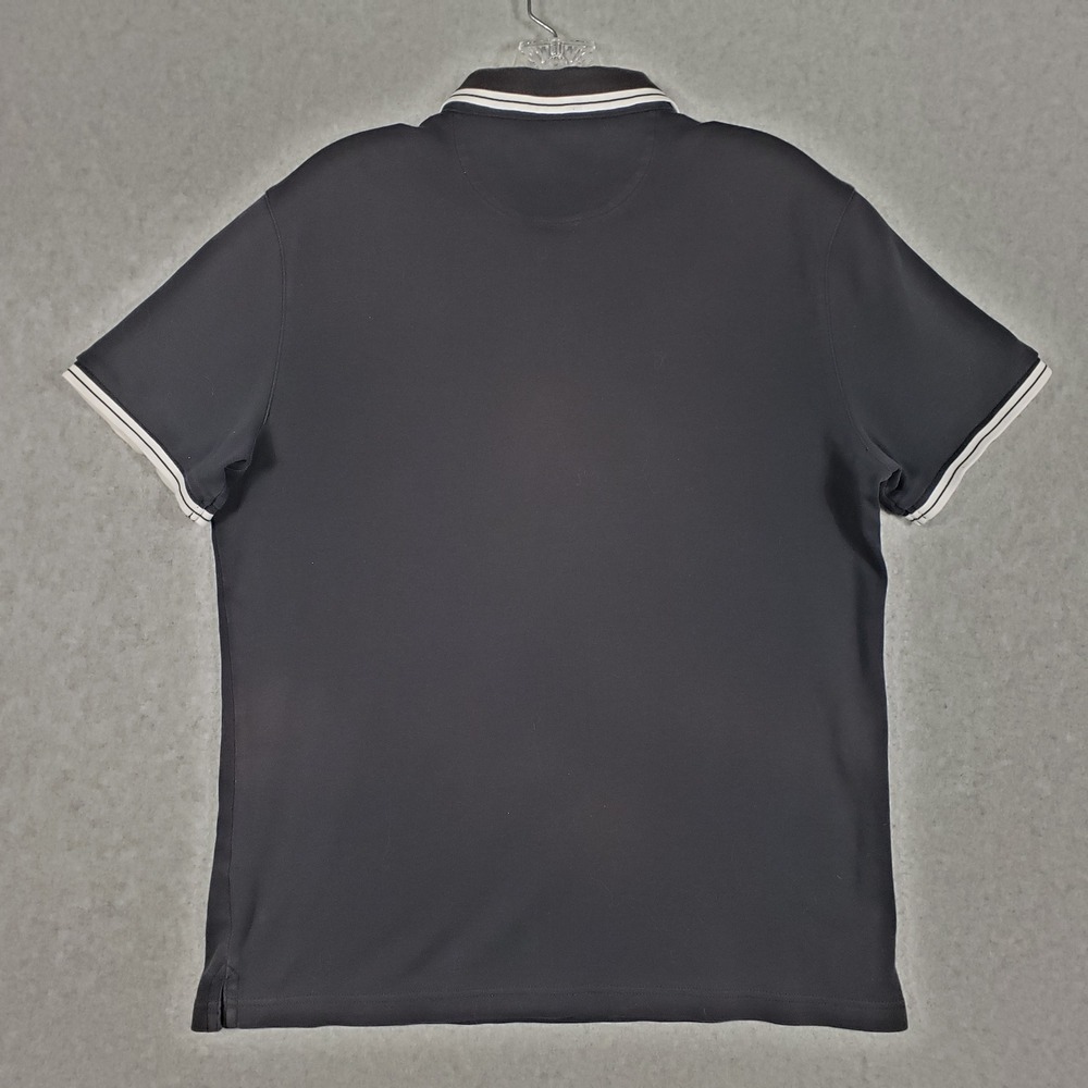 Michael Kors Mens S Black Polo Shirt‎ Tipped Collar Quiet Luxury Cotton Designer - Picture 3 of 8